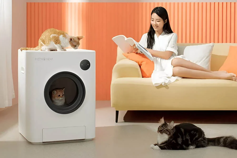 self cleaning litter box