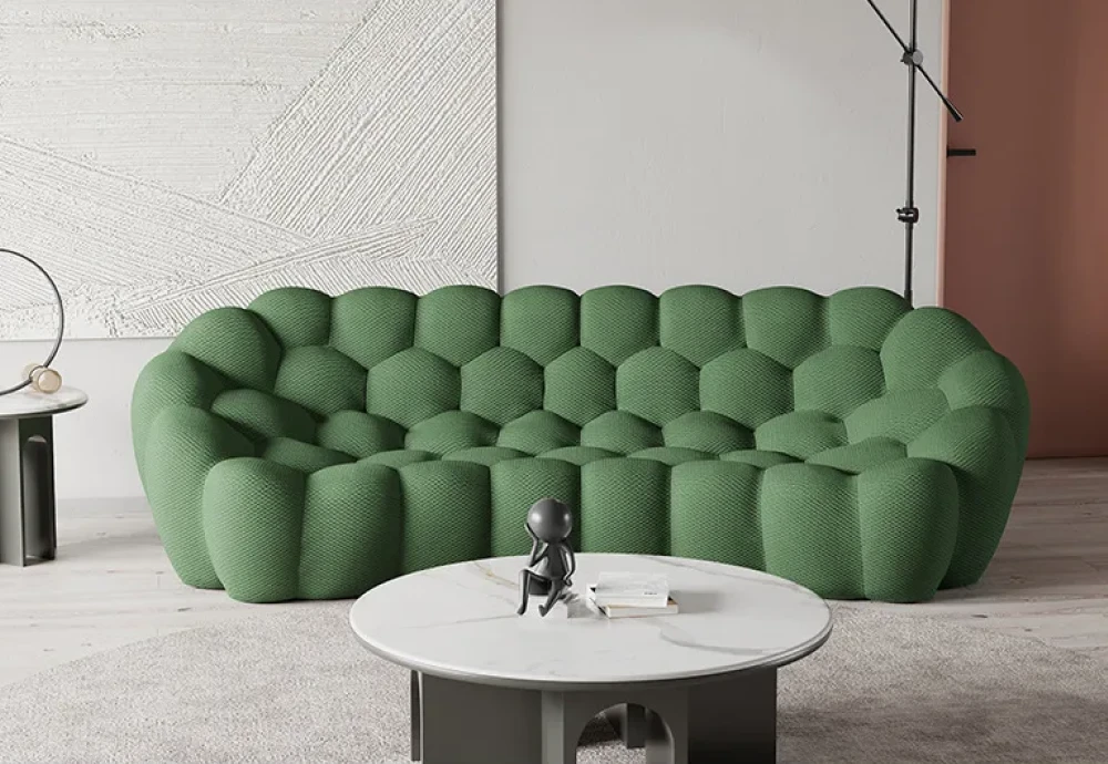 bubble couch green